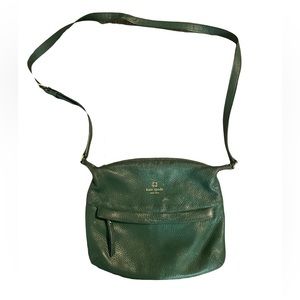 Kate Spade Crossbody purse. Green, worn condition.